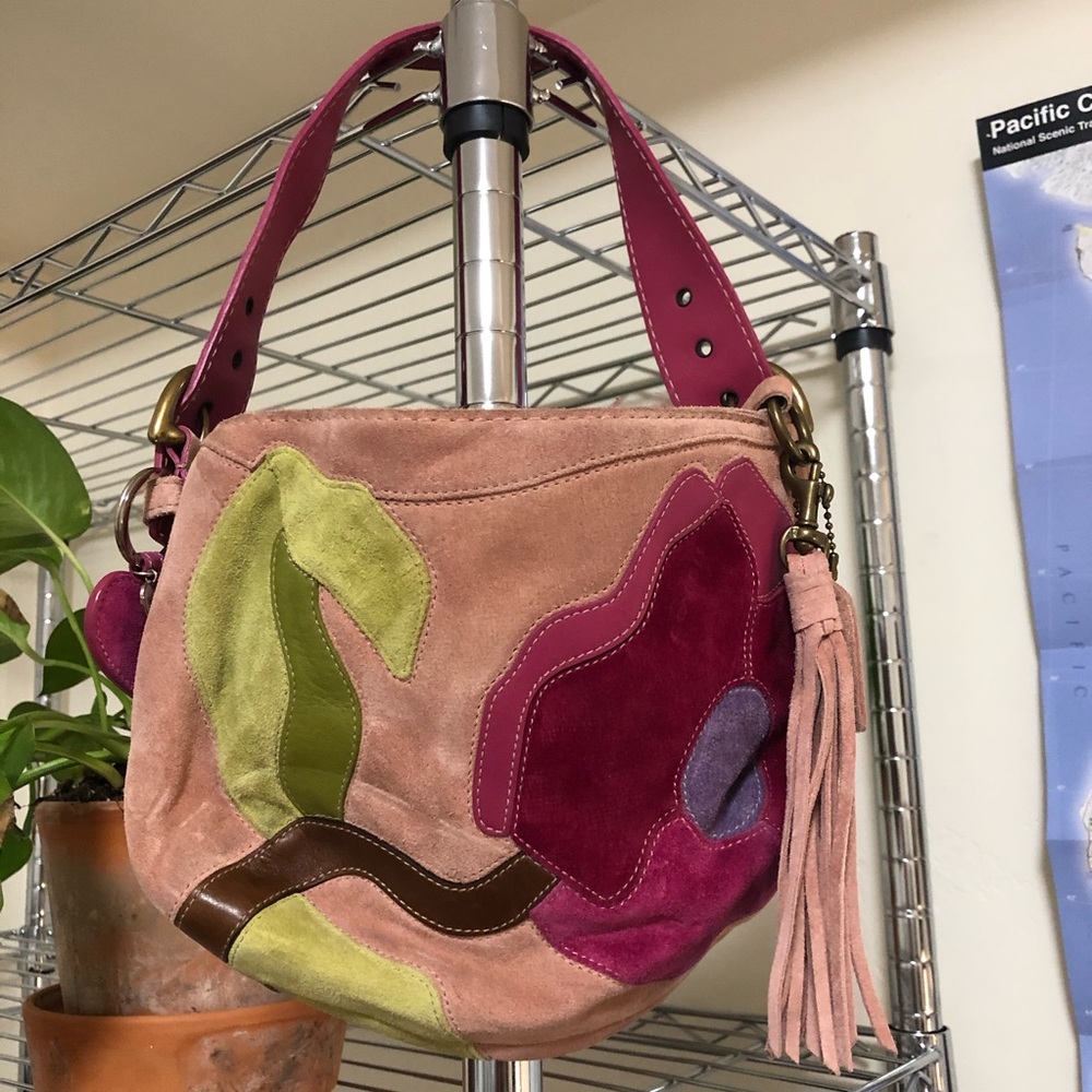 RARE Coach Poppy Suede Shoulderbag